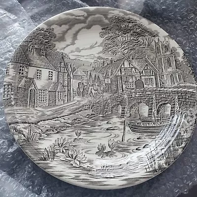 Buy ALFRED MEAKIN The Post House In BLACK Dinner Plate  • 4£