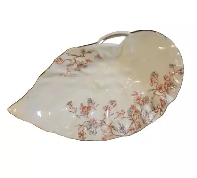 Buy Antique Elite Works Limoges France Porcelain Pin Tray Trinket Dish Leaf Shaped  • 14.21£
