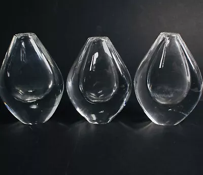 Buy Three Glass Vases By Sven Palmqvist For Orrefors • 202.22£