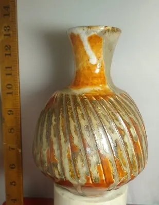Buy Ian Smith Australian Studio Pottery Vase 8  Shino, Ash, Iron Oxide Stoneware WOW • 150£