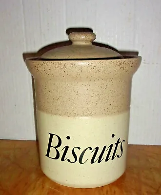 Buy Large English Stoneware Biscuits Canister By John Hermansen • 24.08£