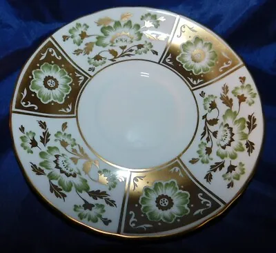 Buy Royal Crown Derby English Bone China GREEN DERBY PANEL 6  SAUCER A.1237 • 18£