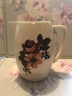 Buy Vintage Milk Jug - New Devon Pottery With Flowers Painted On • 15£