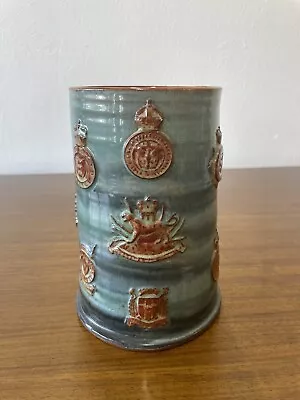 Buy Large Hand Thrown Wold Studio Pottery Tankard Yorkshire Police 2 Pint Pot • 27.99£