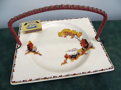 Buy Vintage Royal Staffordshire Biarritz 784849 Tree Serving Plate Handle 9” Cliffe • 19.99£