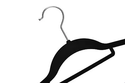 Buy Non Slip Flocked Coat Clothes Hangers Velvet Trouser Hanging Space Saving • 29.99£