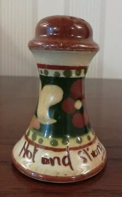 Buy Devon Motto Ware, Scandy Pattern, Capstan Shaped Pepper Pot, 'Hot And Strong' • 7£