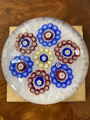 Buy Baccarat Scattered Millefiori On Muslin Ground Paperweight 1973 • 116.46£