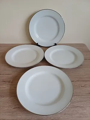 Buy Royal Worcester Classic Platinum Dinner Plates X 4 - 1st Quality - Perfect • 36£