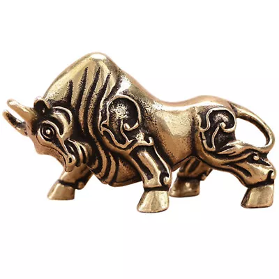 Buy Brass Bull Cow Ox Statue 2021 Chinese Zodiac Year Decor - Set Of 3 • 16.79£
