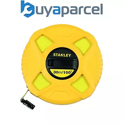 Buy Stanley 0-34-262 Fibreglass 30m 100ft Cased Long Tape Class 3 STA034262 • 14.52£