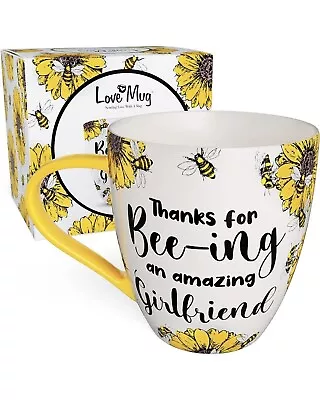 Buy Love Mug New Bone China Bee-ing Amazing Girlfriend Queen Bee Valentine Gift NEW • 9.99£