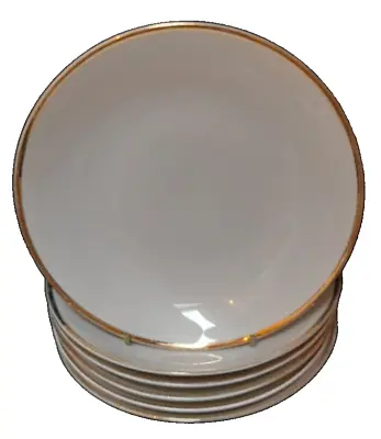 Buy Thomas Germany 6 X Bowls Dessert  - Medallion Thick Gold Band White Porcelain • 29.99£