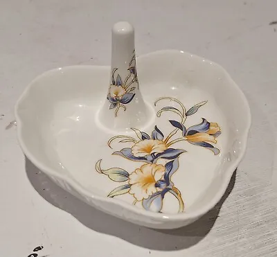 Buy Aynsley Fine China Dish/Ring Holder, Collectable, Heart-shaped, 'Just Orchids' • 3.99£