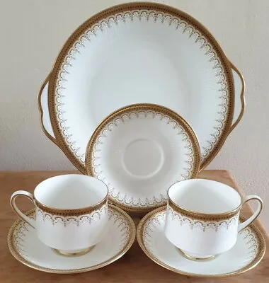 Buy Paragon Athena 2 Cups+3 Saucers,1 Eared Cake Plate  • 28.99£