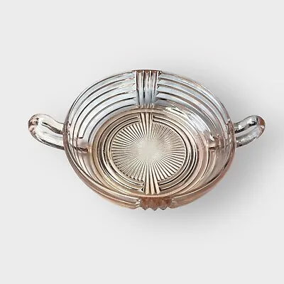 Buy Anchor Hocking Manhattan Pink Depression 2 Handle Bowl Dish Glass Antique • 20.86£