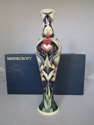 Buy Moorcroft Boxed VASE In JEWEL Pattern Ltd Ed Number 127 Perfect + Box 31 Cm • 245£