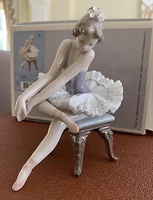 Buy Lladro Ballerina Figurine 'Opening Night' 5498 With Lace Tutu • 200£