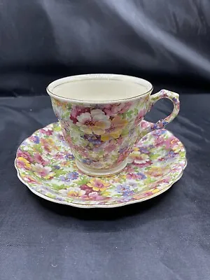 Buy James Kent Du Barry Floral Chintz Tea Cup Saucer Set London England • 15.34£