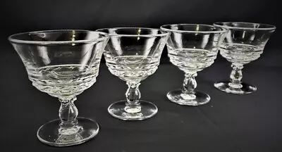 Buy Set Of 4 Fostor CENTURY Champagne / Tall Sherbet Glasses 1950's Vintage Glass • 18.85£