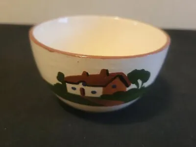 Buy Dartmouth Pottery Devon England Motto Ware Bowl House And Trees Image • 10.88£