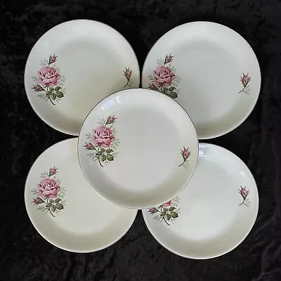 Buy 5x Vintage Alfred Meakin 10” Dinner Plates Rose Design England FAST&FREE P&P • 22.99£