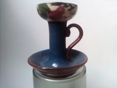Buy Torquay Pottery Devon Candle Holder Pears Design 10.5 Cm • 8£