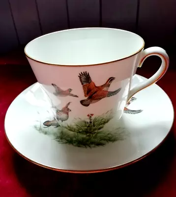 Buy Hammersley Bone China Large Breakfast Tea Cup & Saucer Partridges Game Birds • 18.95£