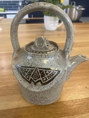 Buy Studio Pottery Stoneware Teapot Celtic Design • 20£