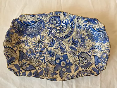 Buy Vintage Old Foley Chinarita Dish Blue & White, 5663 • 5£
