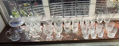 Buy Joblot Royal Doulton Crystal Cut Glass Whisky Tumblers Glasses, Brierley Vgc  • 120£