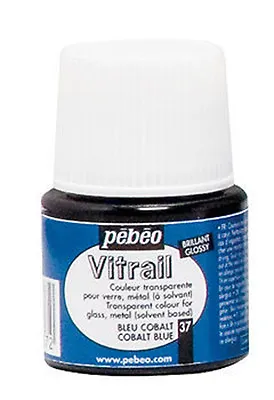 Buy Pebeo VITRAIL Transparent Colour Art & Craft Glass Paint 45ml • 4.95£