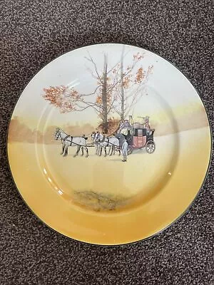Buy Vintage Royal Doulton 'Coaching Days' Seriesware Plate • 10£