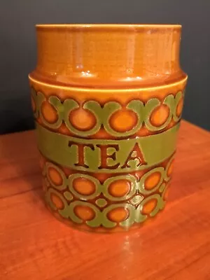 Buy Vintage Hornsea Bronte Tea Storage Jar  Brown Green No Lid • 15£