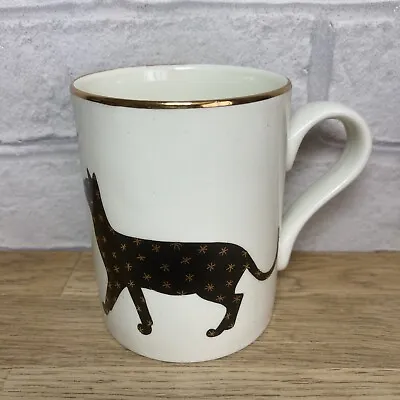 Buy Arthur Wood England Ivory Ceramic Mug With Black And Gold Design Cat Design C • 7.99£
