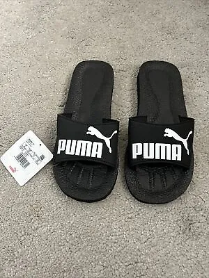 Buy Puma Mens Womens Sliders Purecat Slides Shoes Slippers Pool Beach Sandals • 10£