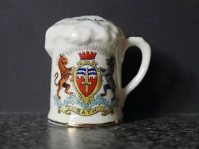 Buy CRESTED CHINA  FOAMING TANKARD  With A  BATH  CREST ARCADIAN CHINA • 5.50£