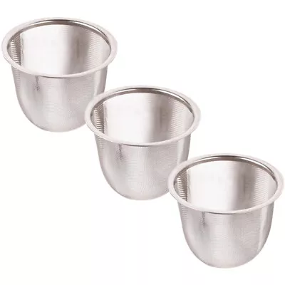 Buy  3 Pcs Tea Infuser Strainers Stainless Steel Filter Wash Basin • 7.95£
