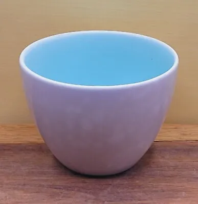 Buy Vintage Poole Pottery Streamline Twintone Sky Blue Dove Grey Open Sugar Bowl 7cm • 6.99£