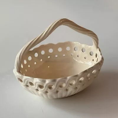 Buy Vintage Leedsware Creamware Reticulated Small Basket • 12.99£