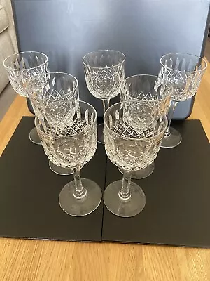 Buy Thomas WEBB Crystal Set Of 6 + 1 Free 6 1/2” NORMANDY Unused  White Wine Glasses • 65£