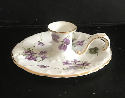Buy Hammersley / Spode  Victorian Violets  Bone China Chamberstick /candle Holder • 10.99£