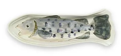 Buy Highland Stoneware Scotland Hand Painted Fish Serving Dish Wall Hanging • 48.04£