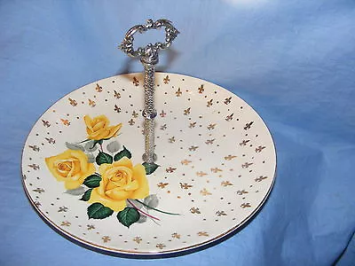 Buy Weatherby Cakestand Yellow Roses Pattern Falcon Ware Cup Cake Stand • 12£