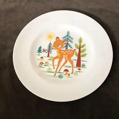 Buy John Maddock England - Child's Bambi / Deer Small 15cm Diameter Ceramic Plate • 4.50£