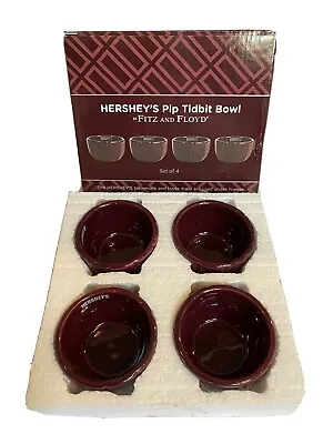 Buy 4 Hershey's Chocolate 3  Tidbit Bowls Pip Collection By Fitz & Floyd NIB • 7.58£