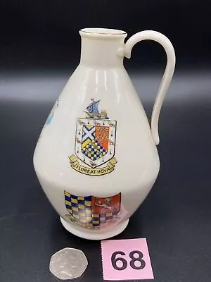 Buy WH Goss Crested China - Bath Roman Jug - Sussex & 5 Town Arms (6 Total) - Rare! • 45£