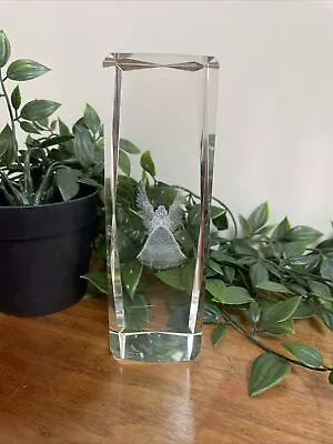 Buy Etched Angel Glass Paperweight Ornament • 18.95£