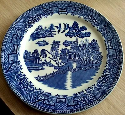 Buy Stanley Ware Globe Pottery Blue Willow Dinner Plate Cobridge England Pottery • 19.50£
