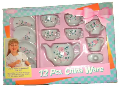 Buy Vintage Fishel 12-Piece Fine Porcelain Child ChinaWare TEA SET VG Used Condition • 23.79£